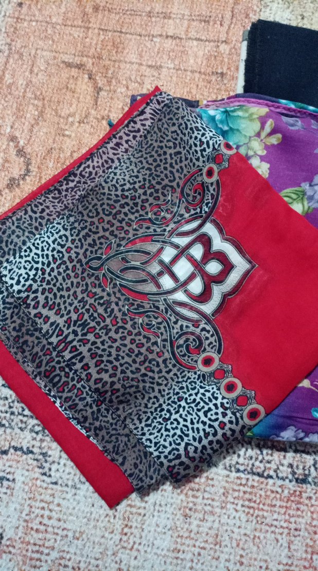 Dantel Detaylı Çok Renkli Bohem Kadın eşarp - Görsel 2