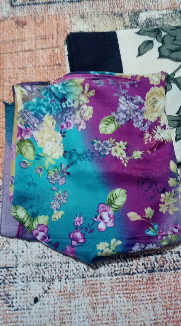 Dantel Detaylı Çok Renkli Bohem Kadın eşarp - Görsel 3