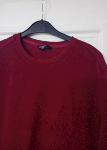 Bordo Erkek Uzun Kollu Sweatshirt - Görsel 5