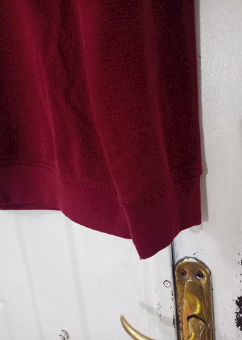 Bordo Erkek Uzun Kollu Sweatshirt - Görsel 3