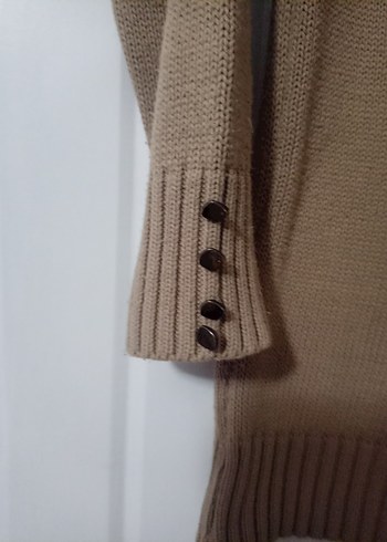 Bej Kadın Triko Uzun Kollu Kazak - Görsel 6