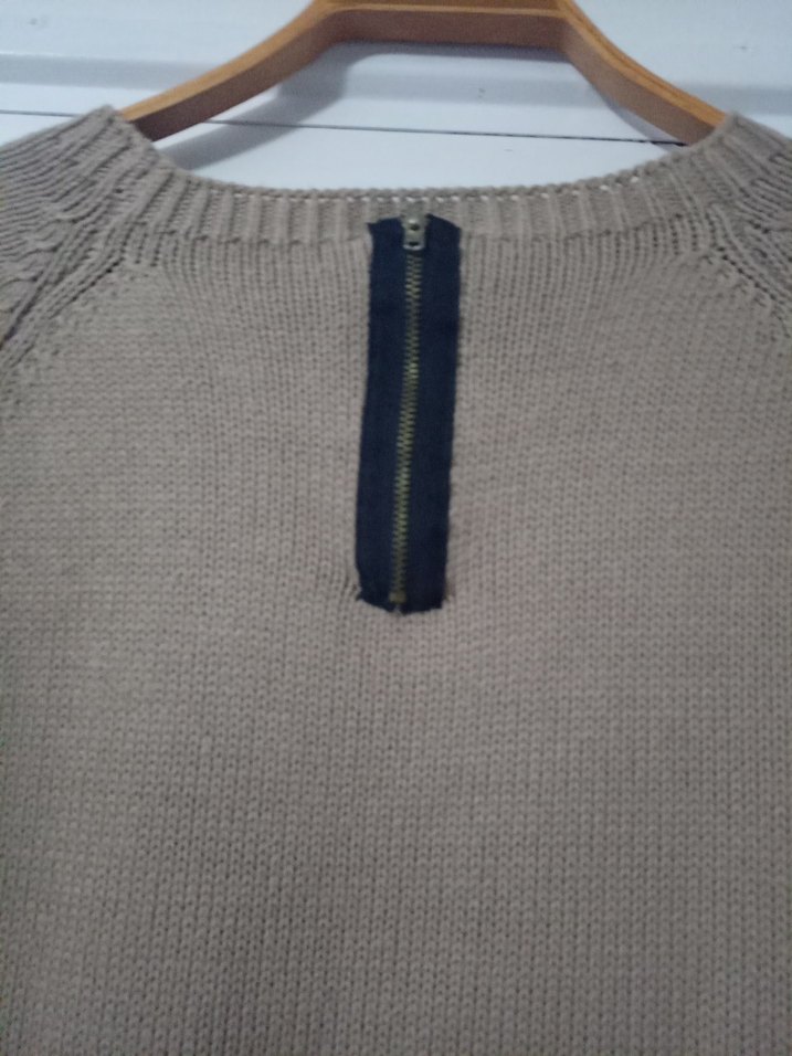 Bej Kadın Triko Uzun Kollu Kazak - Görsel 4