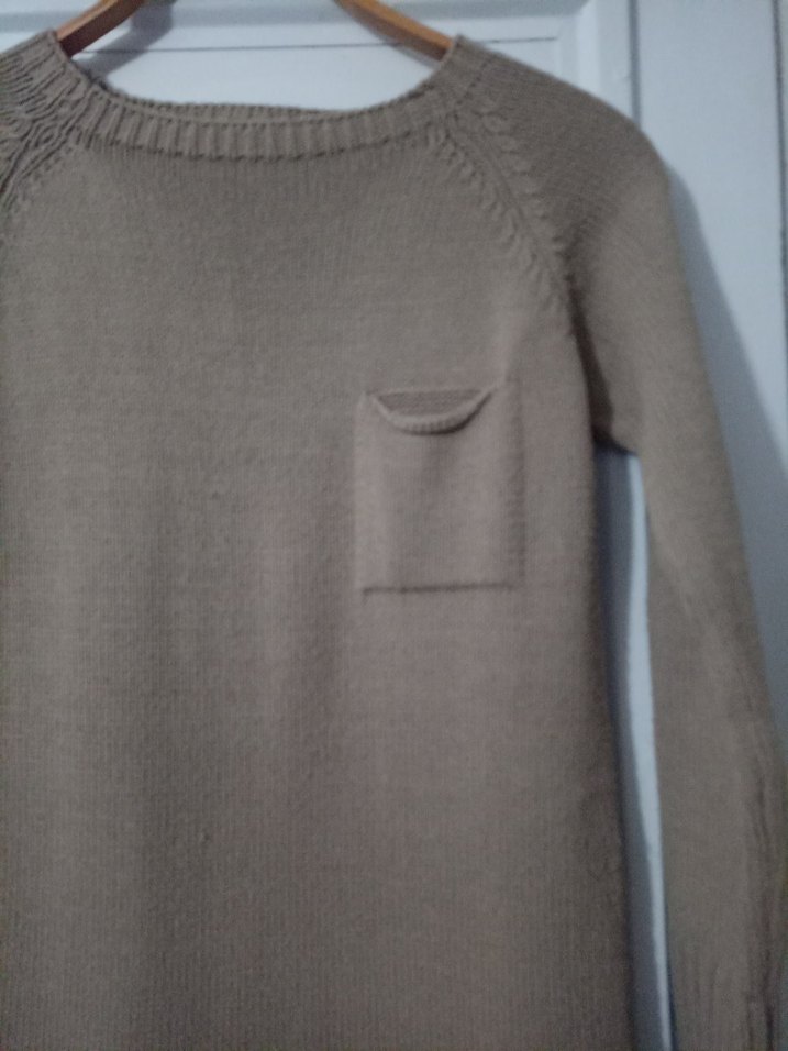 Bej Kadın Triko Uzun Kollu Kazak - Görsel 2