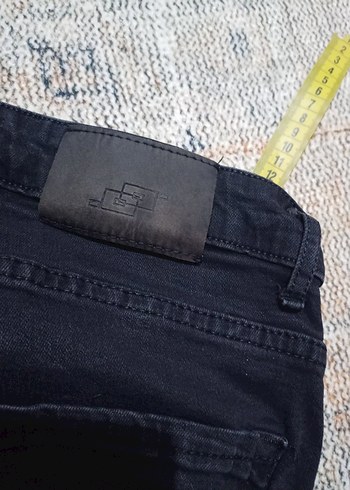 30 Beden siyah Regular Fit Denim Pantolon