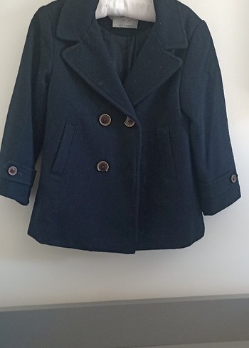 Zara Klasik Lacivert erkek Çocuk Düğmeli Kaban