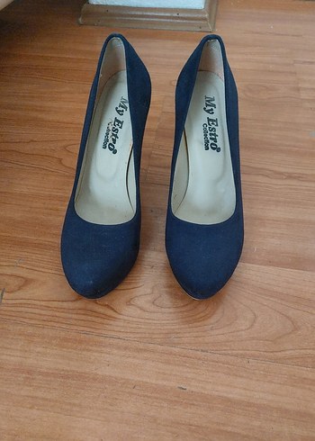 Klasik Lacivert Stiletto Topuklu Kadın Ayakkabı - Görsel 2