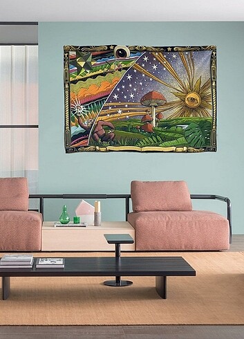 Beden Psychedelic Mushroom Duvar Halısı