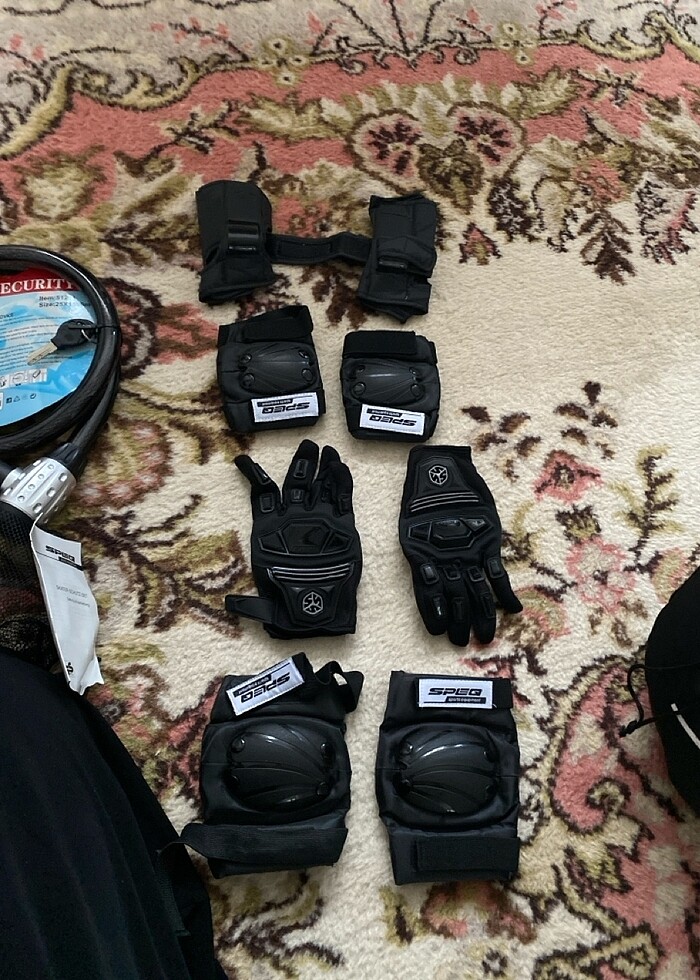 Sürüş seti dizlik eldiven kolluk - Görsel 5