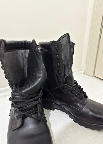 Siyah Erkek Deri Botlar - Görsel 5