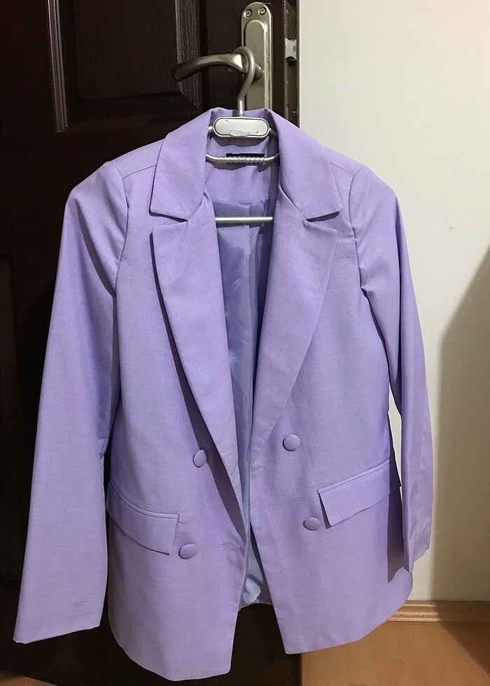 Lila blazer - Görsel 3