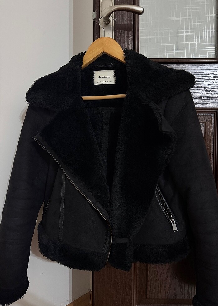 Stradivarius Kürklü mont - Görsel 3