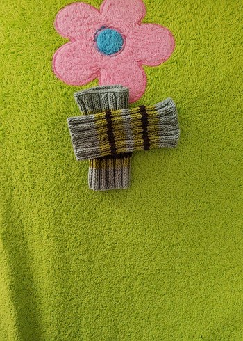 Bohem Çok Renkli Örgü Kadın Eldiveni - Görsel 7