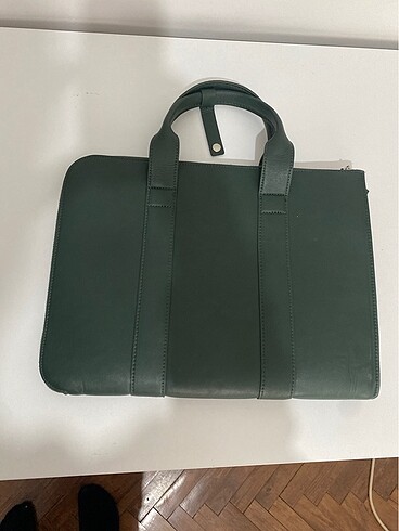 Zara erkek yeşil evrak çantası