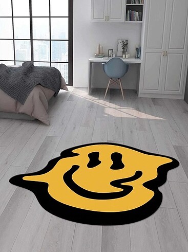 Gülen yüz emoji halı