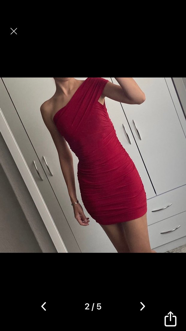 KIRMIZI ABİYE ELBİSE - Görsel 2