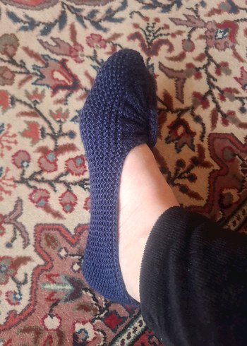 kadın örgü patik çorap - Görsel 5