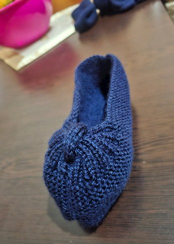 kadın örgü patik çorap - Görsel 3