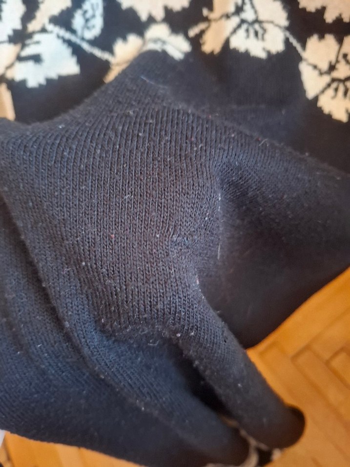 Çiçek Desenli Siyah Triko Kadın Kazak - Görsel 2