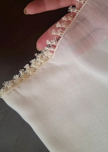 Beyaz Dantelli Kadın yazma - Görsel 4