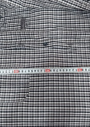Gri Kareli Pamuklu Erkek Gömlek - Görsel 5