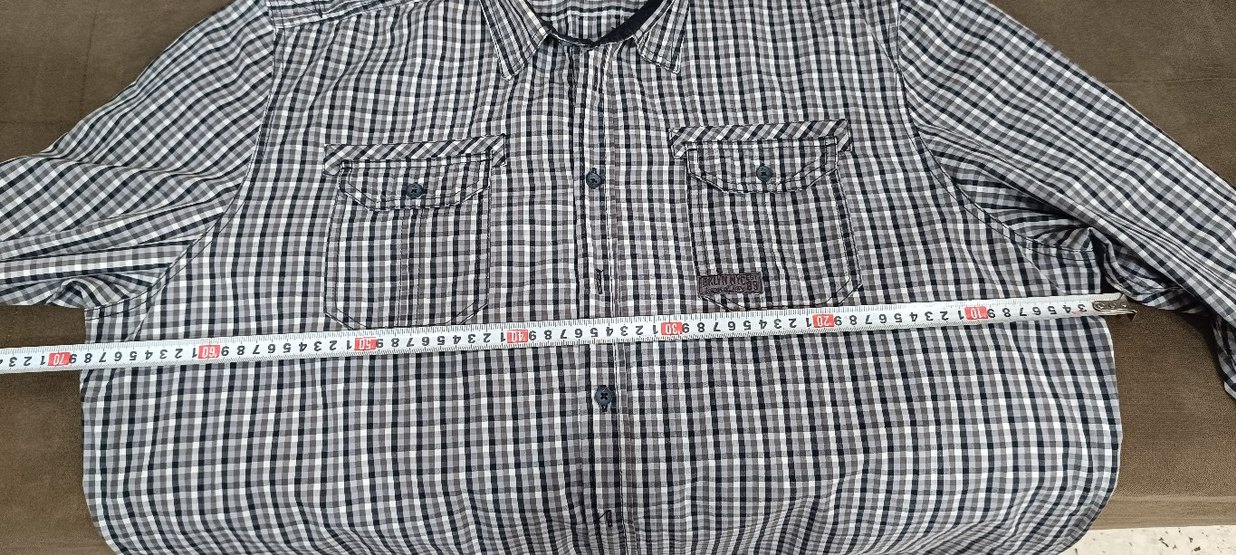 Gri Kareli Pamuklu Erkek Gömlek - Görsel 4