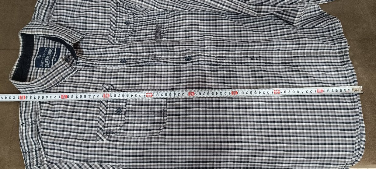 Gri Kareli Pamuklu Erkek Gömlek - Görsel 5