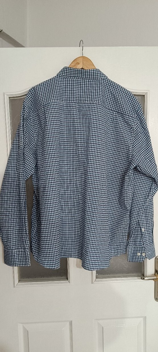 Gri Erkek Düğmeli Uzun Kollu Gömlek - Görsel 2