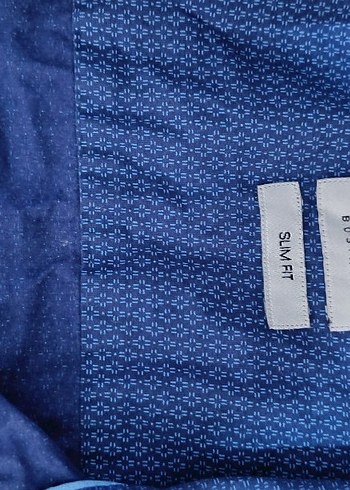 Uzun Kollu Mavi Erkek Gömlek - Görsel 3