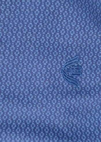 Uzun Kollu Mavi Erkek Gömlek - Görsel 4