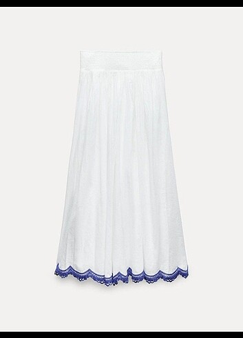 Zara Zara işlemeli etek 