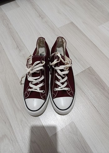 Bordo Bağcıklı erkek Spor Ayakkabı