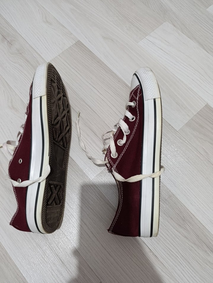 Bordo Bağcıklı erkek Spor Ayakkabı - Görsel 4