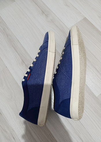 44 Beden mavi Renk Levi's Mavi Denim Erkek Spor Ayakkabı