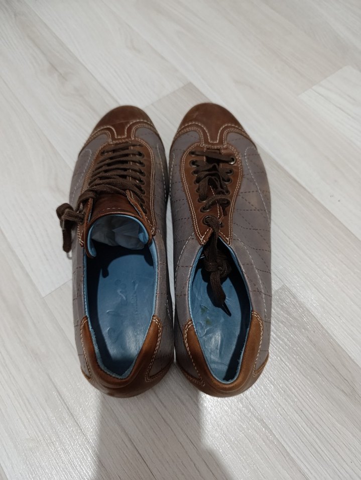 Kahverengi Deri Erkek Günlük Ayakkabı - Görsel 2