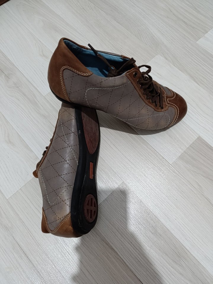 Kahverengi Deri Erkek Günlük Ayakkabı - Görsel 4