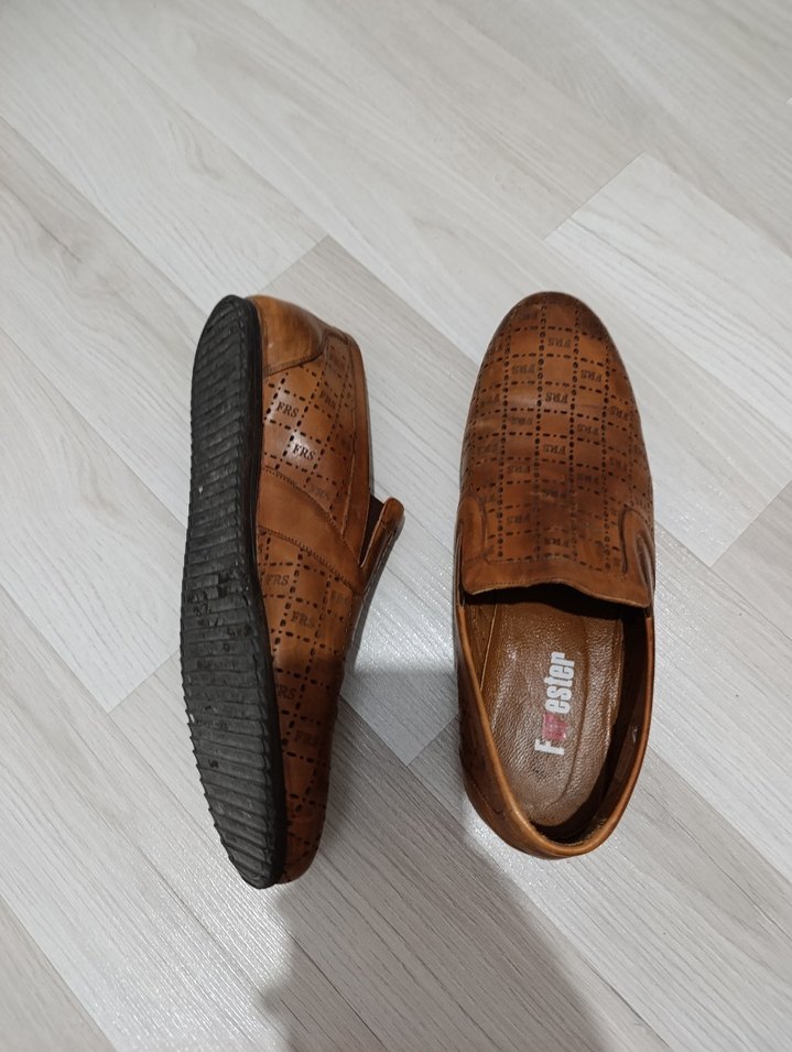 Klasik Kahverengi Deri Erkek Ayakkabısı - Görsel 4