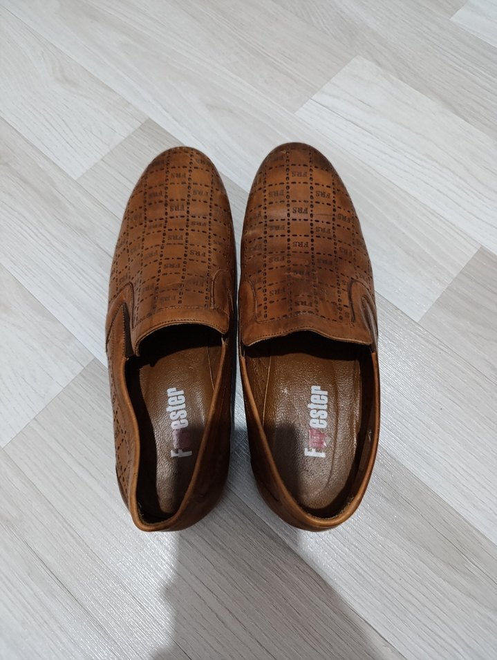 Klasik Kahverengi Deri Erkek Ayakkabısı - Görsel 2