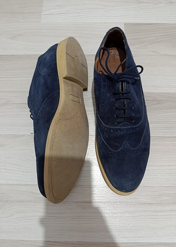 Lacivert Süet Erkek Klasik Ayakkabı - Görsel 4