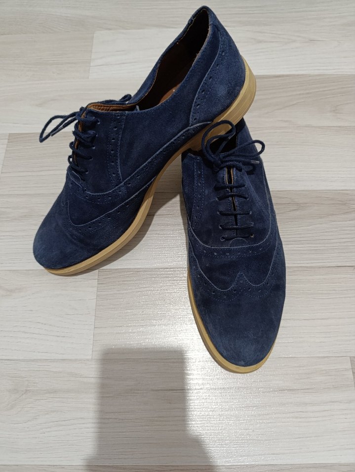 Lacivert Süet Erkek Klasik Ayakkabı - Görsel 3