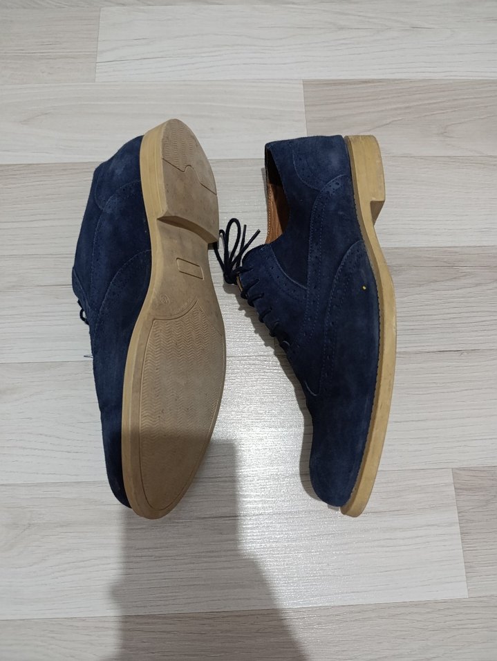 Lacivert Süet Erkek Klasik Ayakkabı - Görsel 5