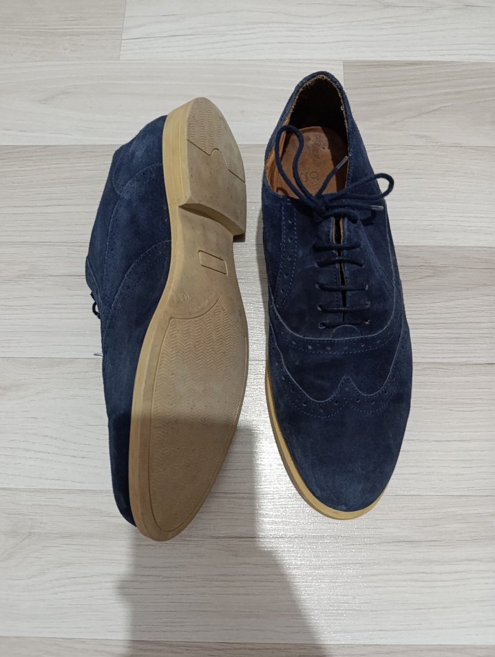 Lacivert Süet Erkek Klasik Ayakkabı - Görsel 4