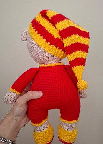 Diğer Renkli Amigurumi Örgü Ayıcık Peluş Oyuncak