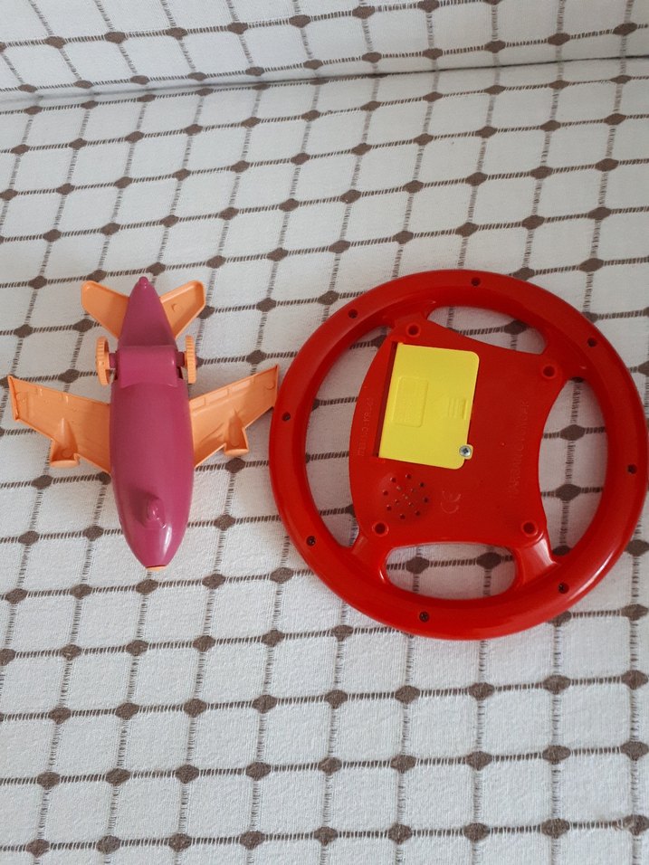 Renkli Müzikli Direksiyon Oyuncağı ve Uçak - Görsel 2