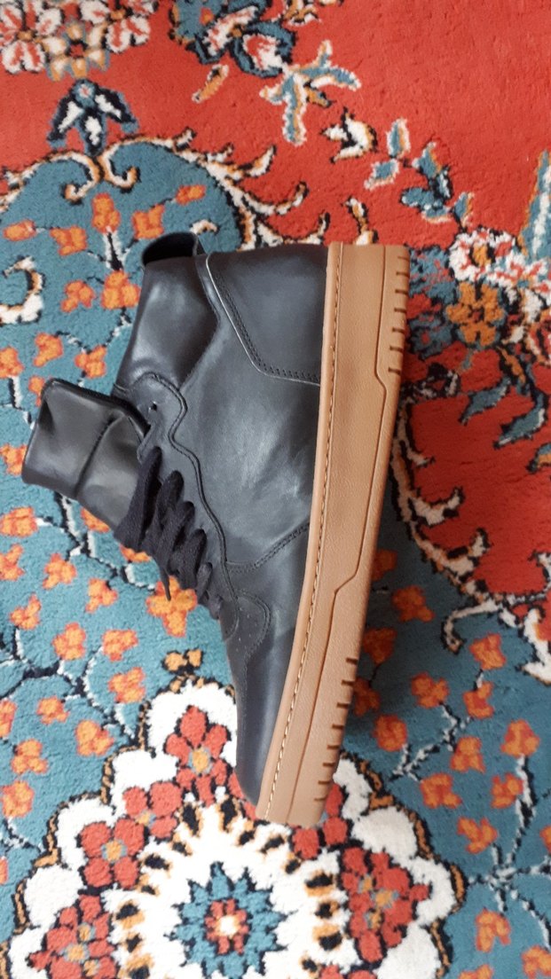 Siyah Unisex Sokak Stili Sneakers - Görsel 3