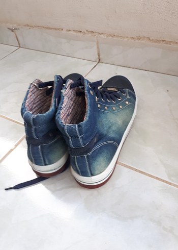 Adidas Mavi Denim Bilekli Sneaker