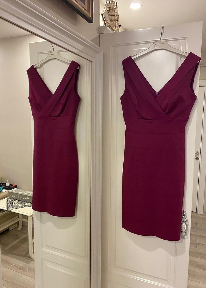 Mürdüm gece elbisesi Abiye - Görsel 2