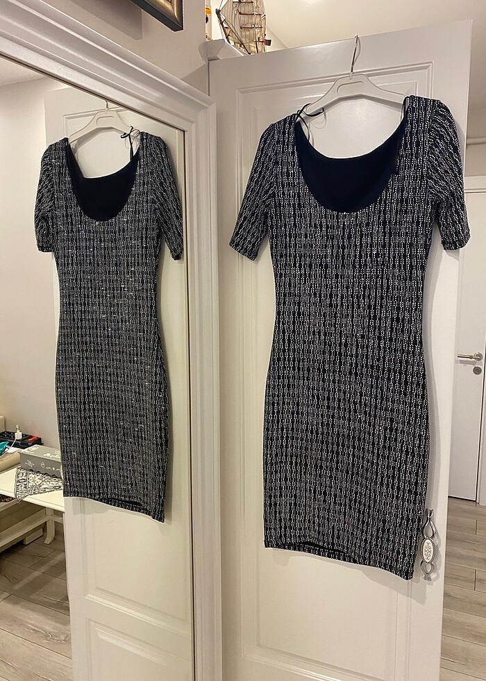 Likrali Tasli Elbise - Görsel 3