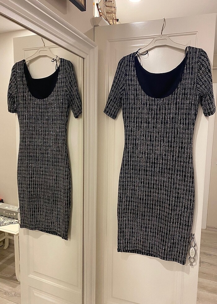 Likrali Tasli Elbise - Görsel 2