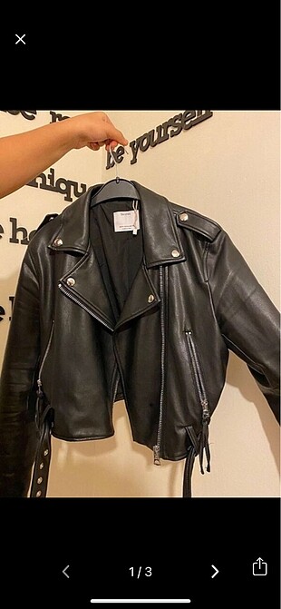 Bershka deri ceket