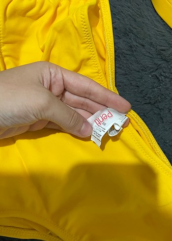 s Beden Sarı Mini Bikini, Ayarlanabilir Askılı